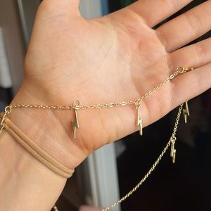 super cute lightning bolt necklace